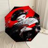 1pc Geisha Sakura Automatic Open/Close Umbrella Compact Folding Umbrella with 8-Rib Shaft for Women/Men, Elegant Birthday1182S