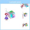 Chaveiro Adorável de Circo com Números Mágicos de Desenho Animado Perfeito Para Sacolas de Presente