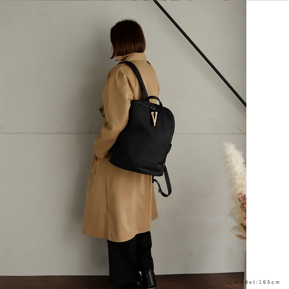 Vita Felice Nylon Multifunctional Backpack [VITAFELICE] (L) Women's Inb-10035z (Black)