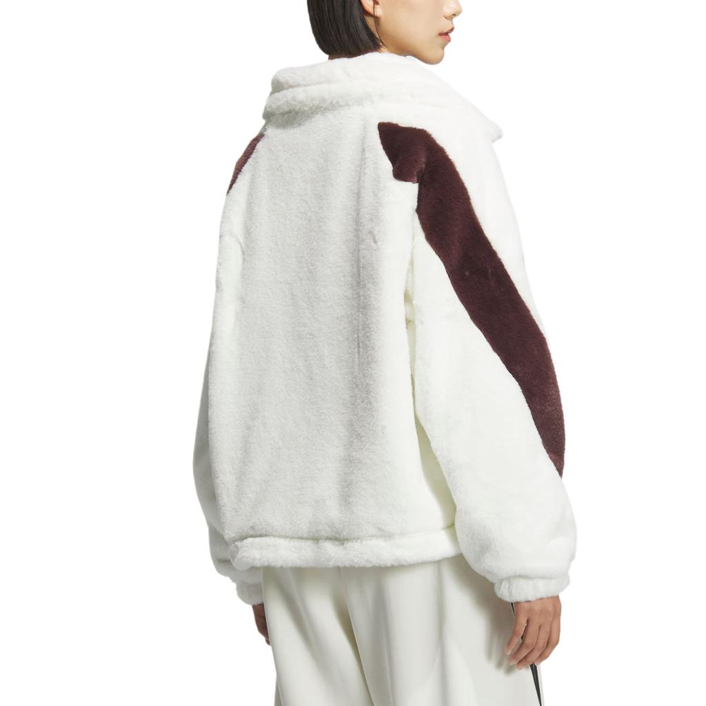 Adidas Faux Fur Jacket Comfortable Warm Stand Collar Jacket Women Jacket KC0079