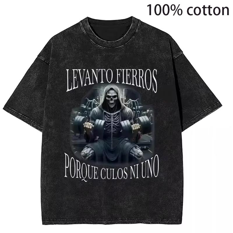 

АААХ ПИДОРЫ ЭТО БЫЛ НЕ КРЕАТИН Забавная футболка с принтом скелета для спортзала, винтажная футболка с юмористическим черепом, для фитнеса, упражнений, костюм на Хэллоуин M