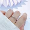 925 Sterling Silver Adjustable Twisted Ring for Women - Minimalist Index Finger Band