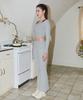 Yuhili Modal Knit Flare Pants / Melange