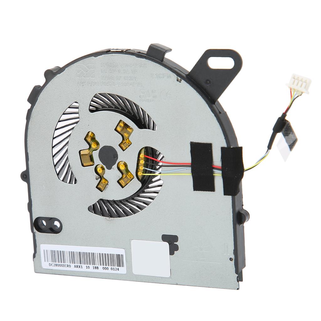 For Inspiron 15 Fan DC 5V Powerful Heat Dissipation 4 Pin Power Connector Sturdy Durable Metal CPU Cooling Fan for DELL