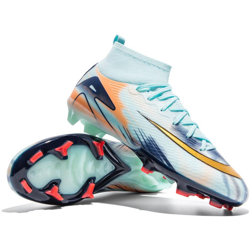 

Manufacturer spot explosion World Cup thorn 16 football shoes men s high-top students long nails broken nails competition football shoes 35