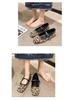 Spring 2025 Women's Flat Suede Mary Jane Moccasins with Soft Sole