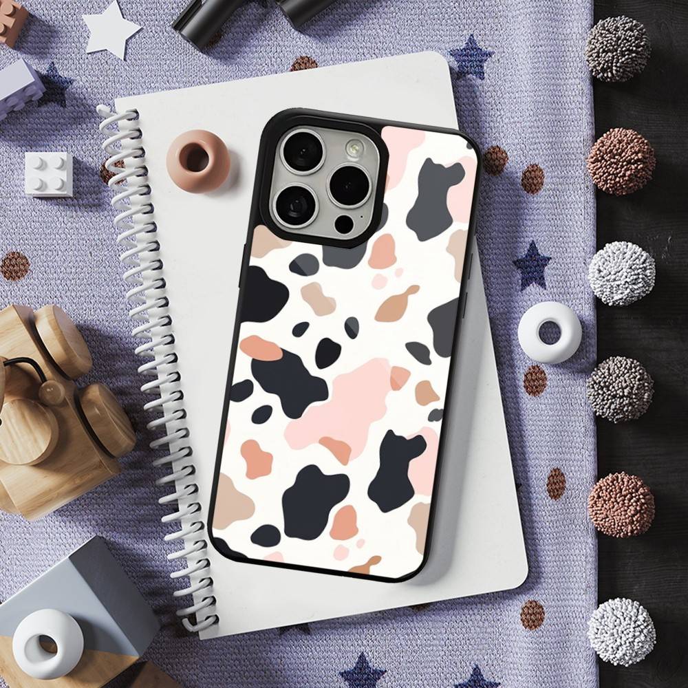 Cute Cartoon Print Cow For iPhone 12,14,11,15,13,16,17,For Magsafe,Plus,Mini, Pro,Max,Magnetic Wireless Charging Case