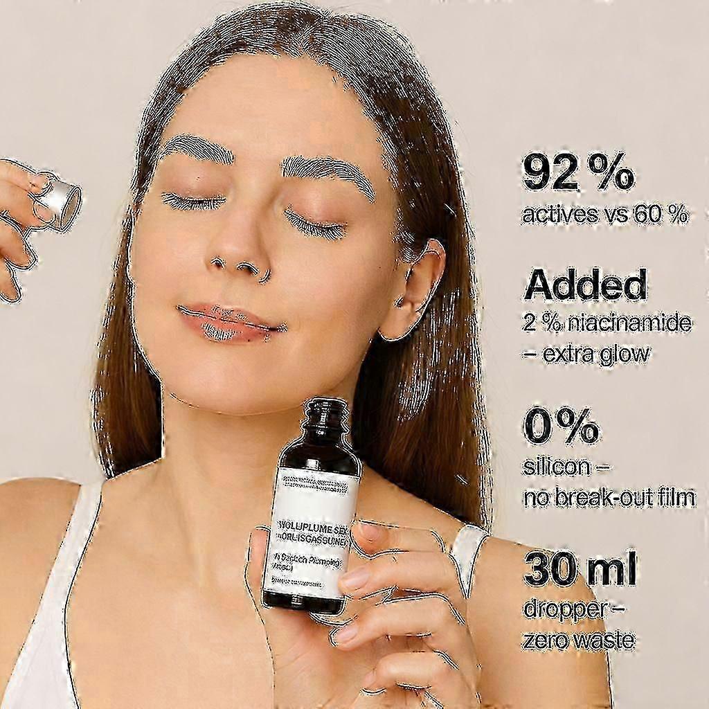 Plumpující bezvodé sérum s 92 % Volufilinu + 1 % Pal-isoleucinu, Sérum s Volufilinem, Péče o pleť obličeje pro ztrátu objemu, pružnost pleti, 30 ml