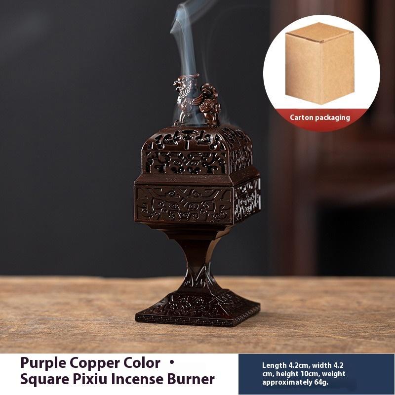 

Vertical Incense Burner Alloy Hollow Incense Holder Stickless Powder Lasting Fragrance Incense Accessories Home Ornament A1
