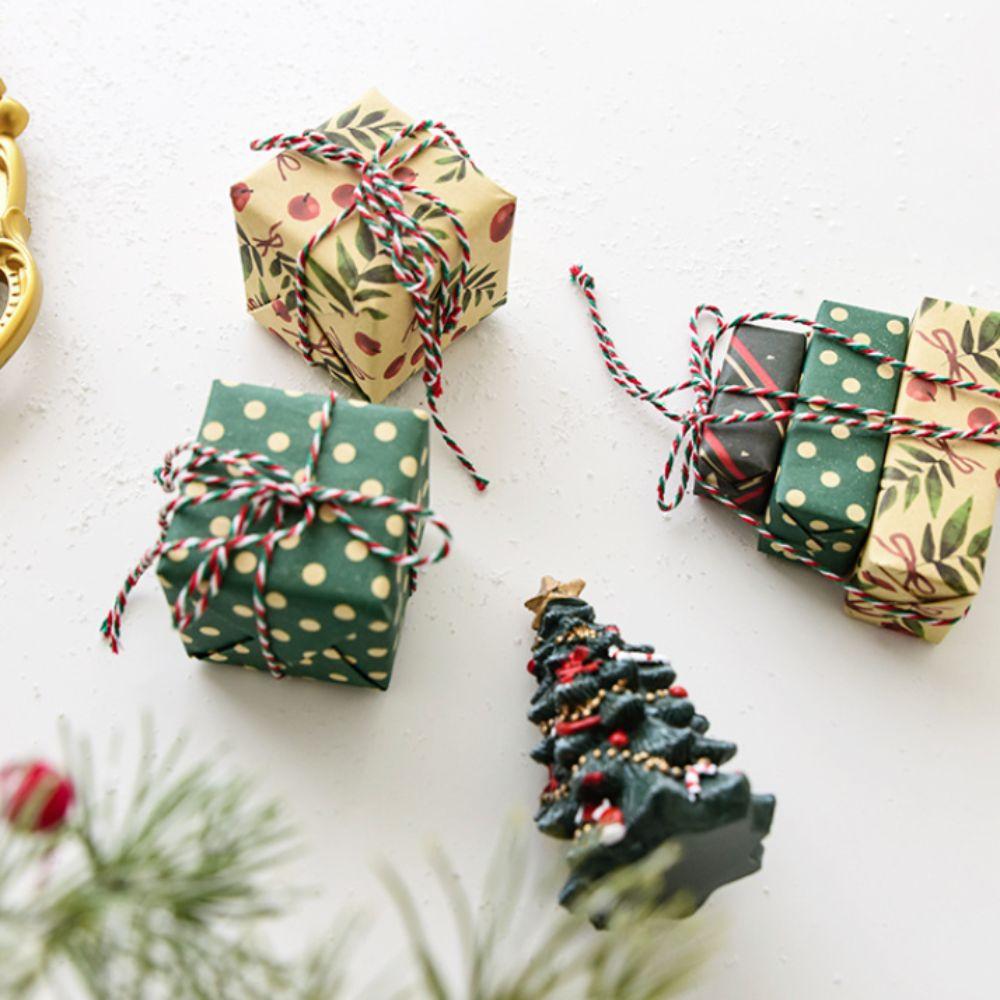 Mini Christmas Tree Gift Bag Pendant with Rope Christmas Decorations  Navidad