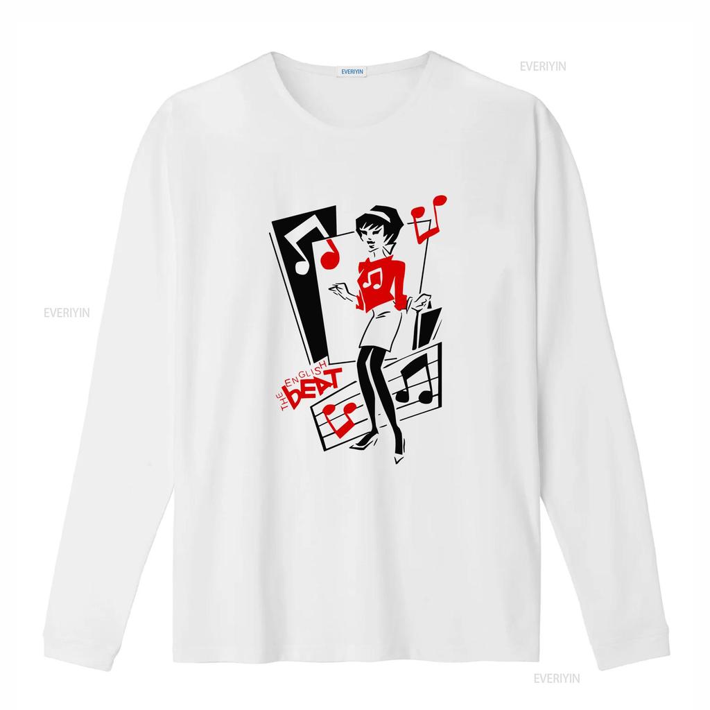 English Beat Anos 80 Britânico Espelho no Banheiro Ska Mais Vendido Camiseta 462 vintage Lavada Versátil streetwear