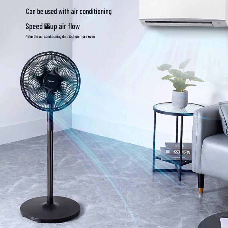 Midea 7-Blade Dual-Use Electric Fan CN plug (adapter included)