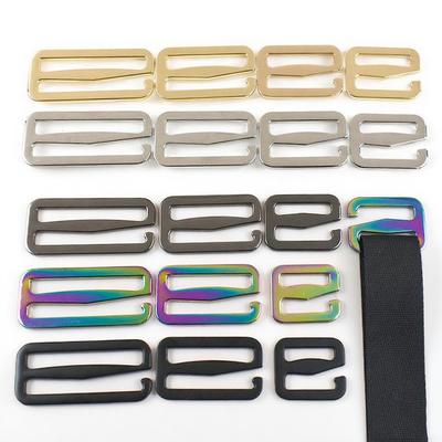 5/10Pcs Meetee 20-50mm Metal Tri-Glide Hook Adjust Buckle Bag Belt Bra Strap Slider Clasp Hooks DIY Sewing Hardware Accessories