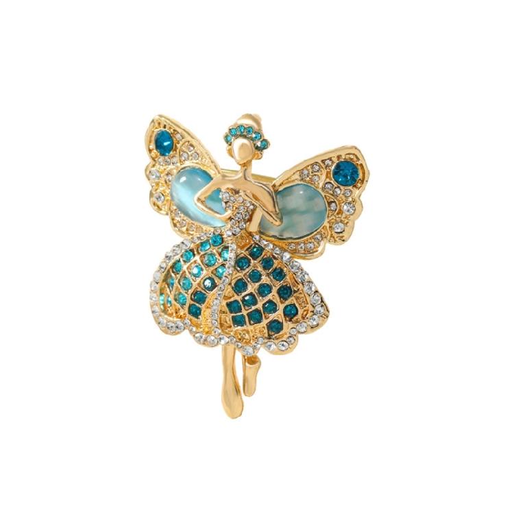 

Charm Colorful Ballet Jewelry Pin Rhinestones Designs Fashion Gift For Her