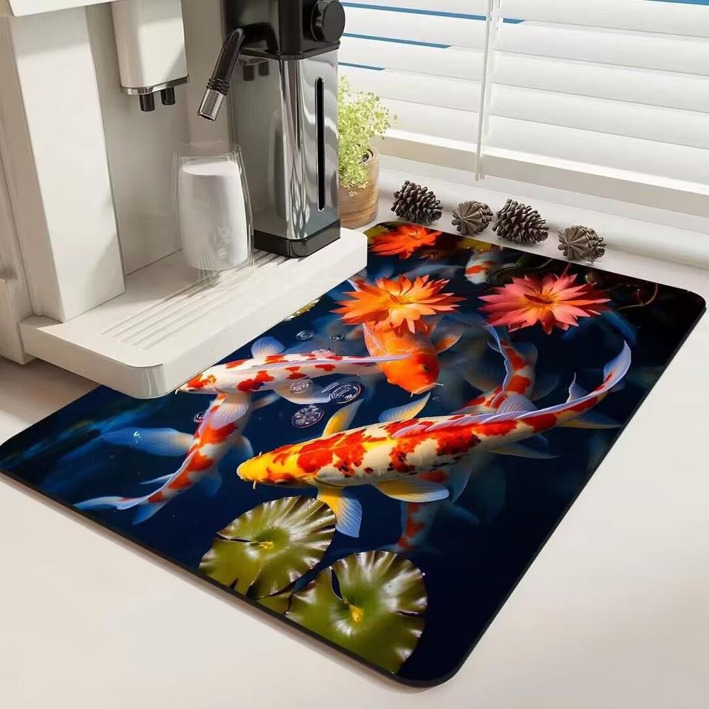 Super Absorbent Diatom Mud Soft Floor Mat Anti-Slip Rug Quick-Drying Absorbent Foot Pad Mats Dirt-resistant Erasable Big Carpet
