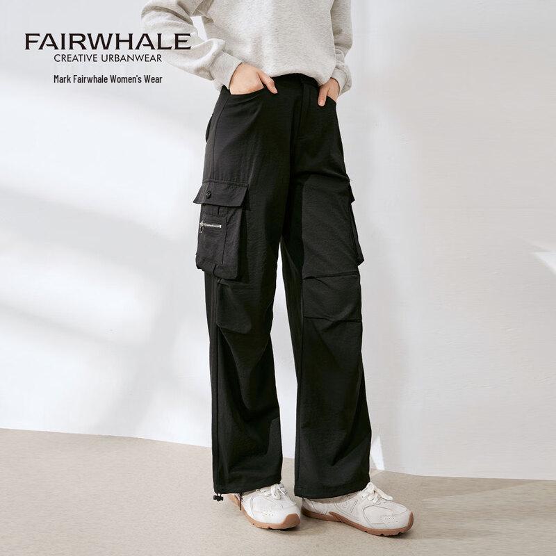 Mark Fairwhale Women's 2025 High-Waist Straight Cargo Pants