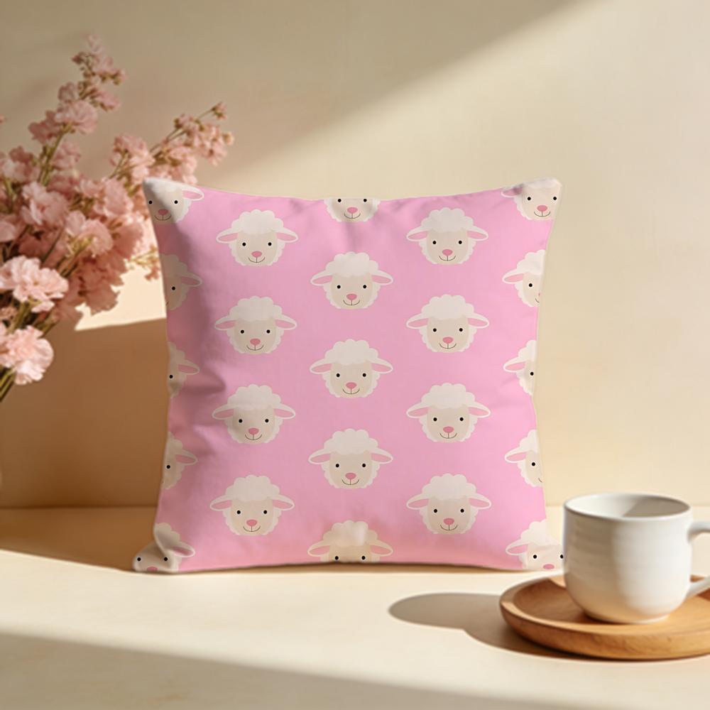 Fluffy Sheep Cushion Cover Soft Pillow Cases for Home Bedroom Living Room Sofa