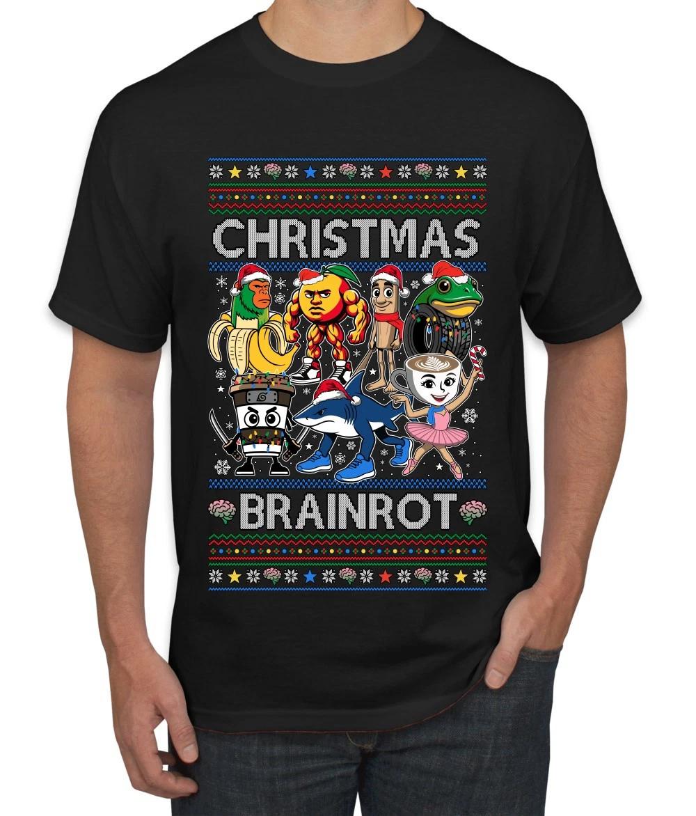 Christmas Brainrot Ugly Christmas Men s T- Shirt M