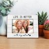 Sister Girls Gifts 4x6 Picture Frame, Best Friend for Sister Female Photo Frame, Long Distance Friendship Gifts, Companionship Wooden Picture Frames