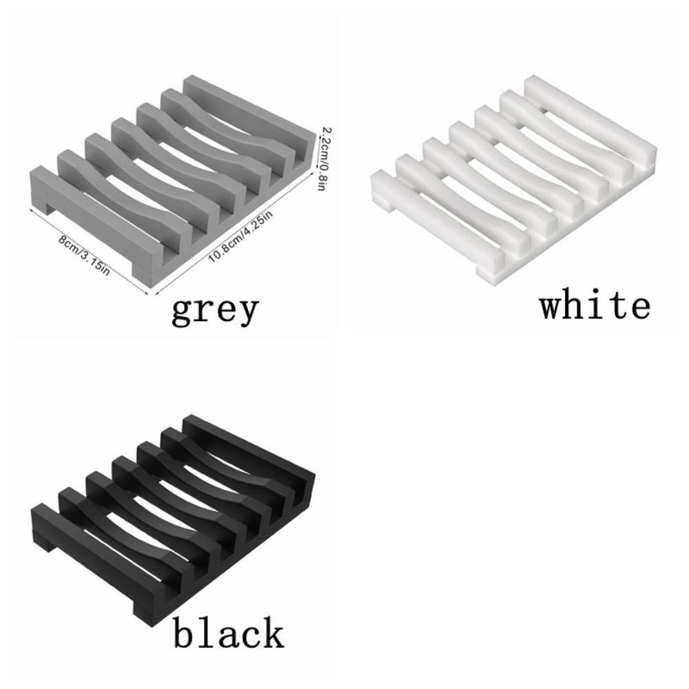 Flexible Bar Soap Dish Non-slip Soap Box Sponge Tray Soap Holder  Bathroom