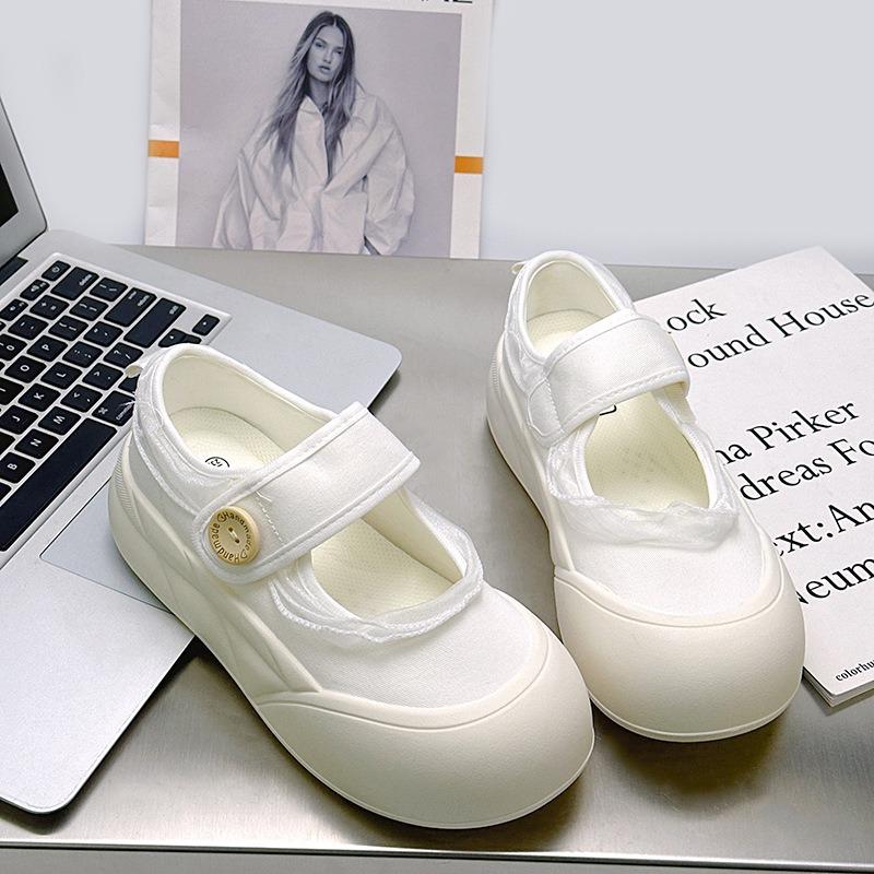 Velcro new shallow mouth Mary Jane shoes platform big head fashion shoes fashion board shoes casual