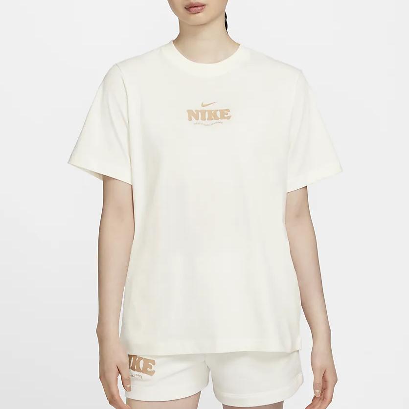 New Nike Sportswear Essentials Women's CrewNeck T-Shirt White HF6180-133