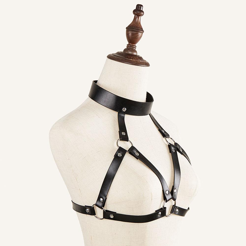 Women Sexy Body Harness Belt Sex toy straps  Bondage Lingerie Chest Harness Leather Lingerie Gothic Fetish Women Clothing