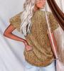 2026 Summer Women's V-neck Floral Pleated Short-Sleeve Shirt