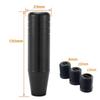 Lunsom 130mm Shift Knob Aluminum Shift Lever Metal Gear Shift Knob Extension for Auto and Manual Car (Black)