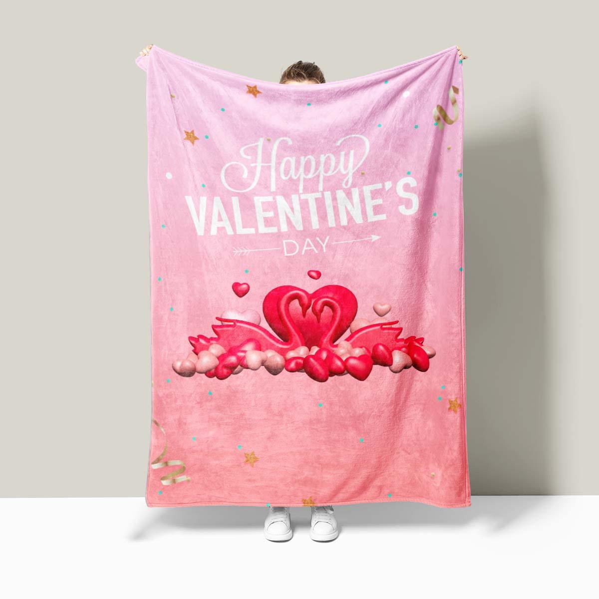 

Valentines Day couple gifts digitalprinted polyester Bedroom velvet flannel soft sofa cover blanket Fleece soft sofa cover 75x100cm