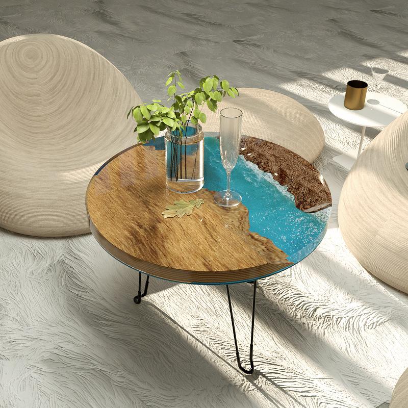 Große Fluss-Tisch Epoxidharz-Form Unregelmäßig Rund Rechteck Fluss-Tisch Herstellung Spiegel Silikonform Heimparty Dekor