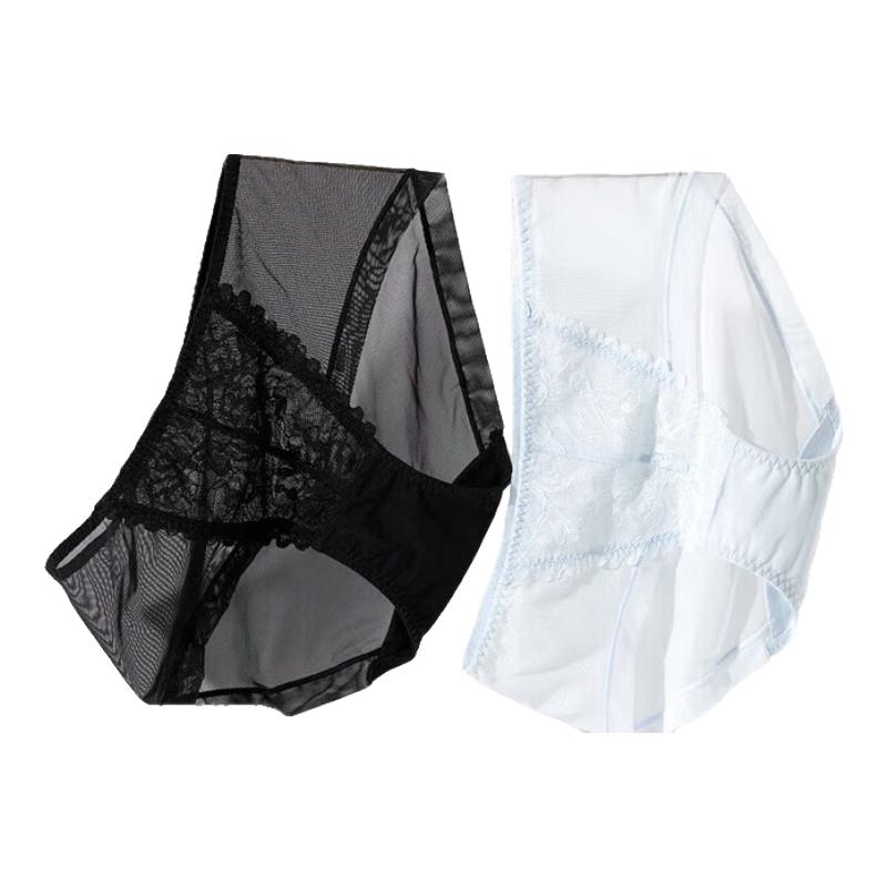 

Женские антибактериальные кружевные трусы-слипы средней посадки Audiffan 5A, 2 шт. XL