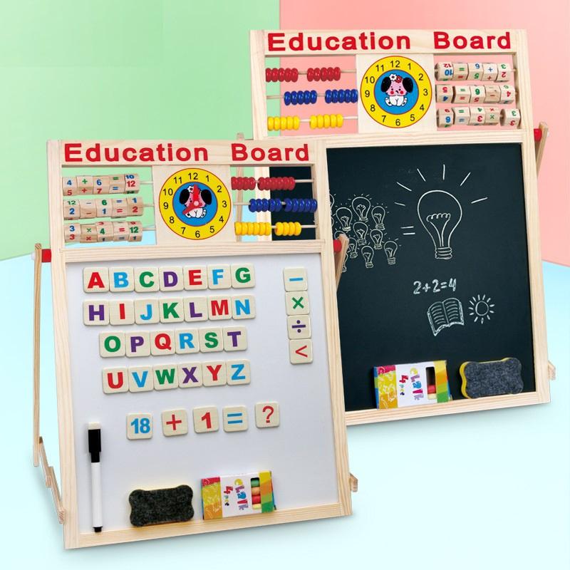 Children s Multi-Function Double-Sided Magnetic Early Education Blackboard Can Be Used Repeatedly BlackBoard