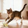 Plush Cat Toy Self-Play Mice - Soft Stuffed Interactive Pet Toy for Boredom Relief, Cute Catnip-Infused Kitten Toy,