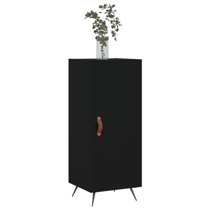 VidaXL Black Buffet 34.5x34x90 Cm Engineered Wood 828509