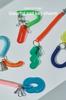 Macaroni Edge Coil Key Charm, Acrylic Charm, Clear Key Ring, Bag Charm, Colorful, Cute, Korean Goods, Gift (Blue)