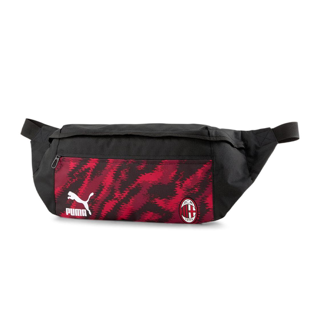 

New PUMA Polyester Soccer Sling Bag Fanny Pack Regular Unisex Red Black Multicolor 077844-04 56.1*2.0*25.9CM