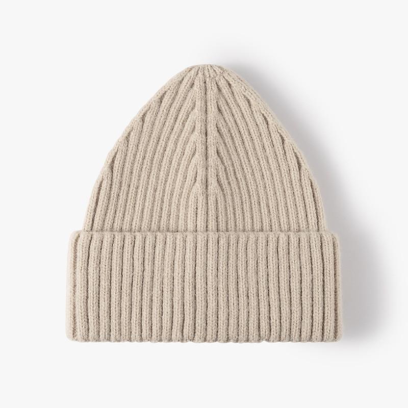 Thick Knitted Beanie For Women With Breathable Sheep Wool For Winter Casual Wear