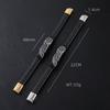 Punk Vintage Gothic Wing Leather Braided Stainless Steel Wristband Cuff Fashion Jewelry Bracelet Men Magnetic Clasp