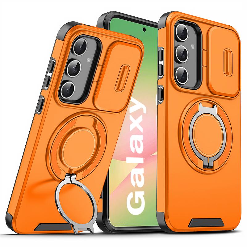 Armor Lens Protecte Case For Samsung Galaxy A56 A36 A26 A16 5G Magnetic Ring Cases for Samsung A55 A54 A35 A25 A15 A14 A13 Cover