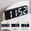 Luminous LED Digital Desktop Clock with Mirror Display and Alarm