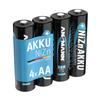 Rechargeable Batteries Nizn Mignon Aa 2500mwh - Pack of 4 Batteries