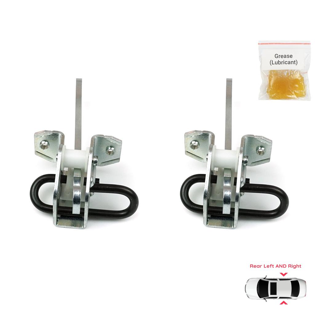 EDP1066-1 2 Pieces Rear Left AND Right Door Catch Hinge Brake Stop Check Strap Limiter for BMW 5 Series E34 7 Series E32 51228168090