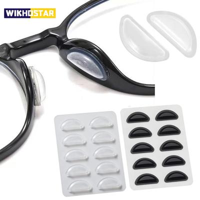 5Pairs Super Sticky Anti Slip Eyeglass Nose Pads Soft Silicone Adhesive Glasses Nose Pad for Plastic Frame Glasses Parts