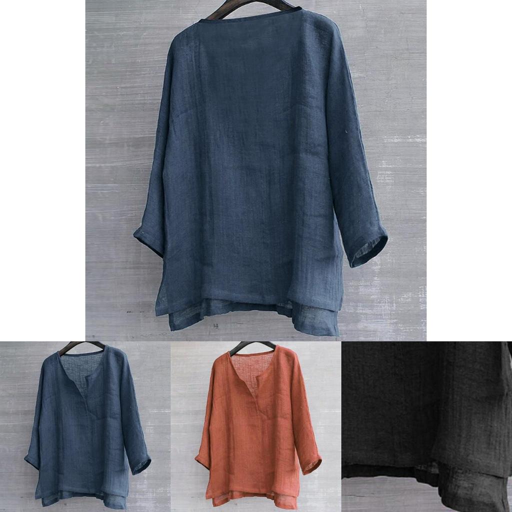 Premium Men's Linen Long Sleeve Shirt For Summer With Cool Loose Casual Design M-3xl