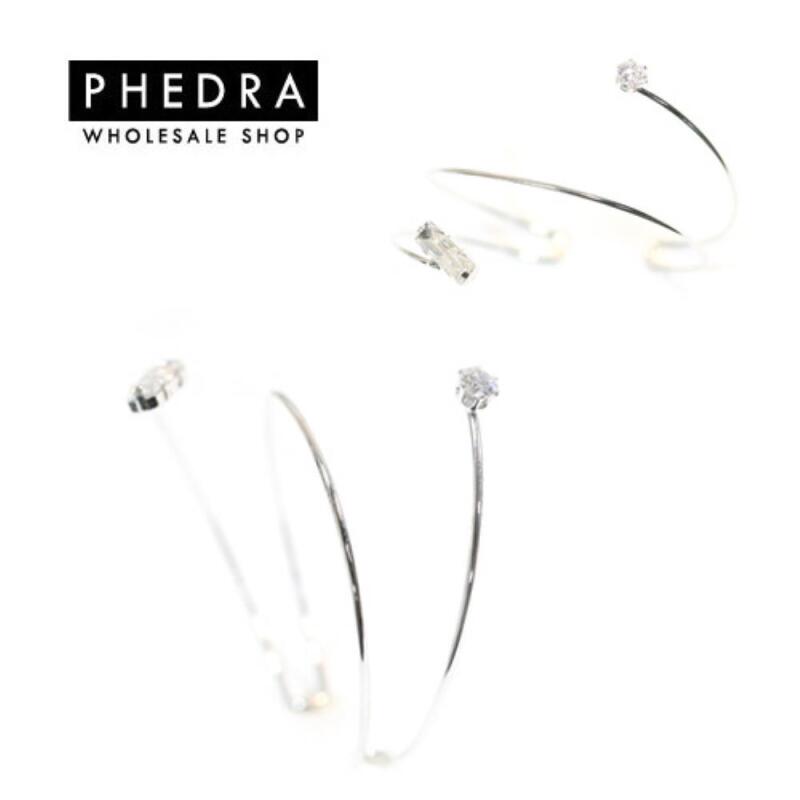 

Women s Party Cubic Layered Cuff Bracelet A25256_ONECOLOR