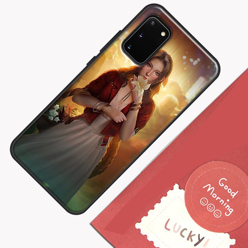 Aerith Gainsborough Final Fantasy Case For Samsung Galaxy S22 S21 S23 Ultra Note 20 S8 S9 S10 Note 10 Plus S20 FE Back Cover