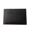 Used HERMESCard Case black leather Women