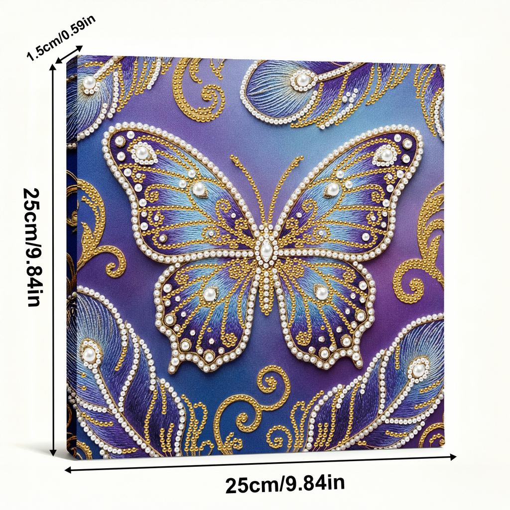 DIY Pearl Diamond Dots Paintings Picture Arts Craft With Frame Art Diamond Painting for Adults/Beginners Gift Home Decor 25x25cm