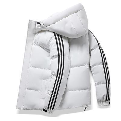 Winter Drei-Streifen Amerikanische Baumwolljacke für Herren, Lässig und Vielseitig Verdicktes Baumwolljacken-Oberteil
